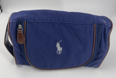 POLO BY RALPH LAUREN BLUE COSMETIC TOILETRY POUCH
