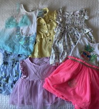 Baby Girl Spring Summer Vacation Lot of 6 24 months and 2T dresses