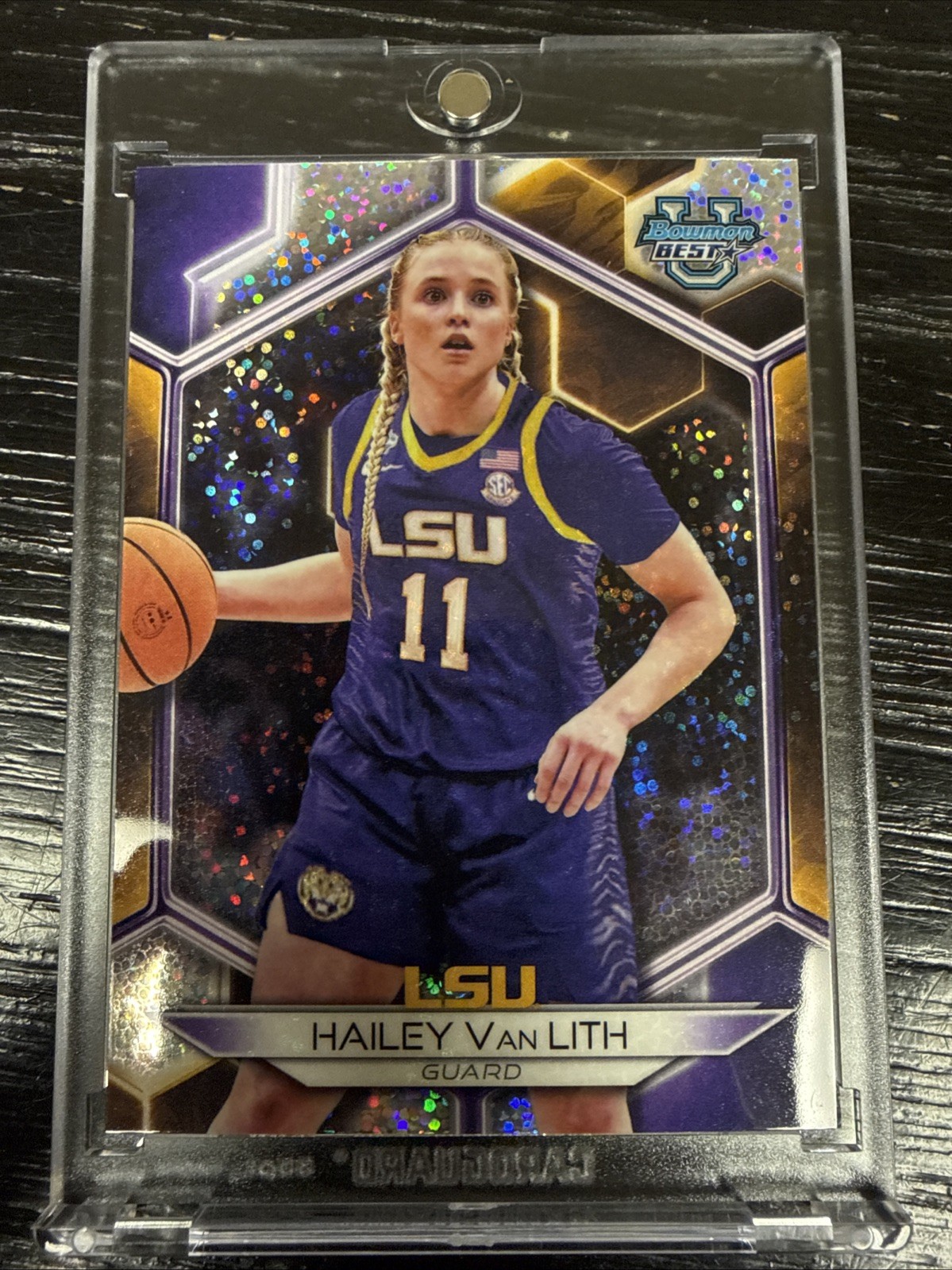 2023-24 Bowman University Best - Hailey Van Lith #45 Speckle Refractor (RC)