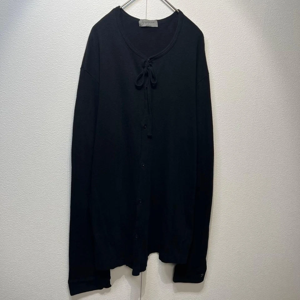 Yohji Yamamoto POUR HOMME Diseño Cinta Manga Larga Cárdigan Tejido Suéter Foto 2 de 4