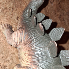 Plastic Stegosaurus Dinosaur Toy Figure Brown/and light Pretend Play 3-7 Years