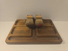 Vintage Kay Bojesen Zoo Line Hippo Couple Wooden Valet/Trinket Dish