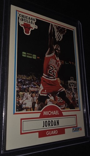 Fleer Michael Jordan #26 1990 error sin línea negra bajo información biográfica - Imagen 2 de 12