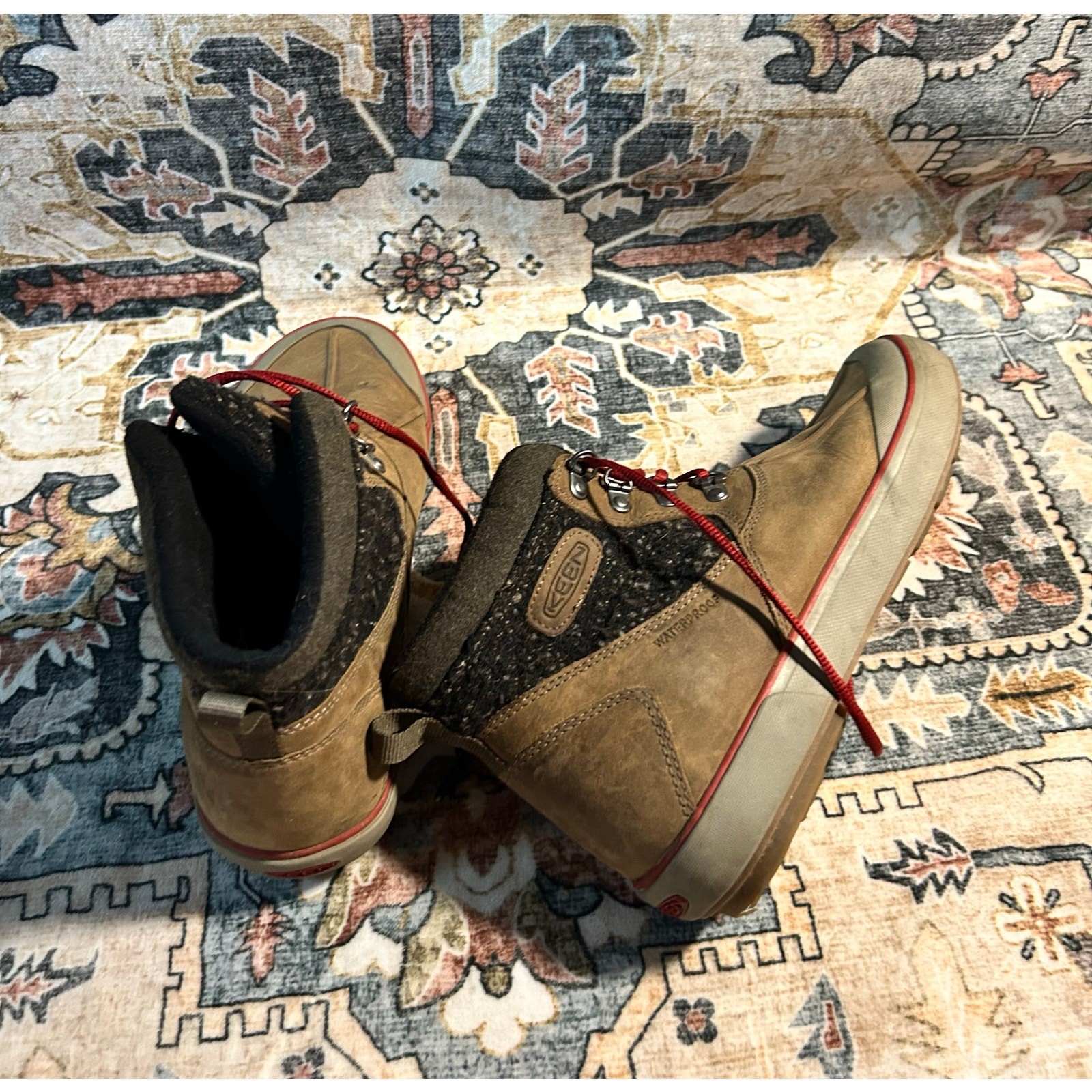 Keen stivali invernali isolati pelle donna stivali outdoor taglia 9