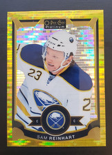 2015-16 OPC Platinum Sam Reinhart Seismic Gold 42/50 #64 Buffalo Sabres