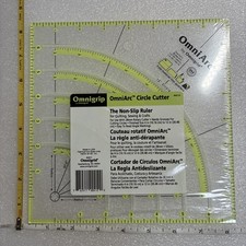 Omnigrip OmniArc Circle Cutter The Non-Slip Ruler (R4C12), USA made, new