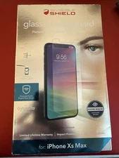ZAGG INVISIBLE SHIELD XS Max Glass + Visionguard iPhone Screen Protector Open Bo