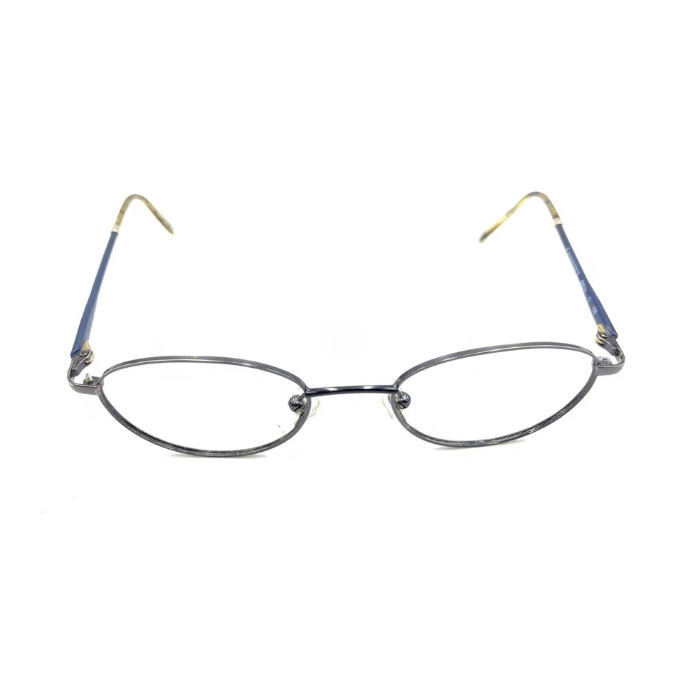 Monturas de gafas Rodenstock R8079 gris metal azul ovaladas 130 Malta hombres mujeres Foto 2 de 4