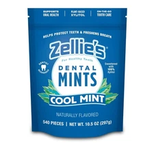 Zellie's | 100% Xylitol Cool Mint Breath Mints | No 540 Count (Pack of 1) 