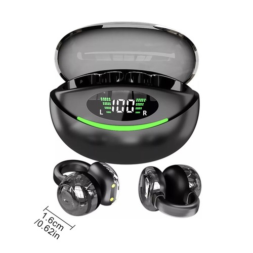 Wireless Clip On Earbuds Bluetooth 5.3 Open Ear Headphones For Android iPhone UK - Picture 12 of 14