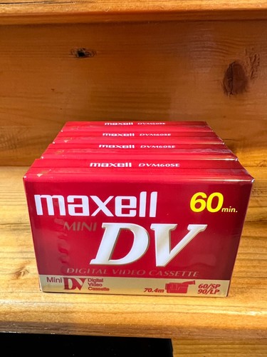 4 CASSETTES MAXELL mini DV 60 min. NEUF SCELLÉ. LOT DE 4** - Photo 2 sur 9