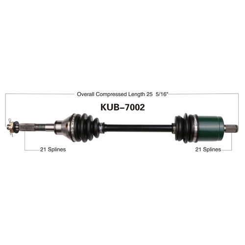 2013-2017 KUBOTA RTV-X900G/ X900R/ X900W CV AXLE FRONT LEFT OR RIGHT - Picture 2 of 2