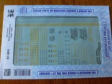 Microscale Decal HO #87-864 New Haven Steam Locomotives - 1900 - 1955