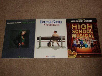 Forrest Gump High School Musical Alicia Keys Piano Hal Leonard Set Songbook Lot