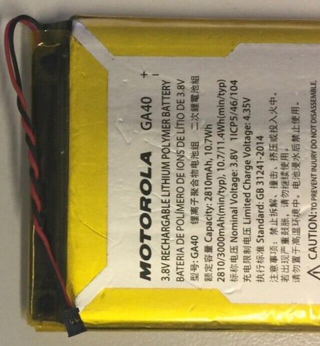 Genuine Motorola GA40 Battery 3000mAh USED - Picture 3 of 3
