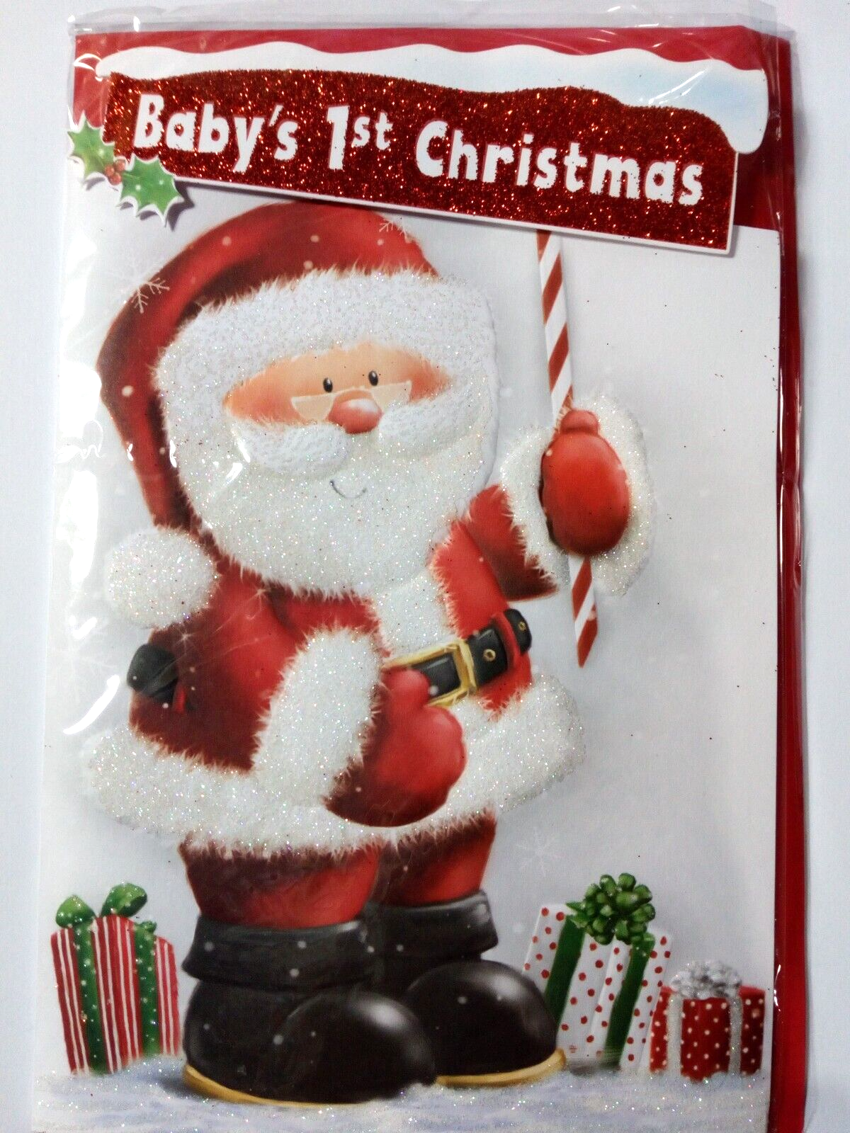 Baby's 1st First Christmas Christmas Greetings Card 6x9 (X64)