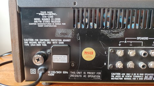 Realistic STA-2250 Stereo Receiver Vintage 1983 50W FM/AM Phono *See Video* - Picture 18 of 23
