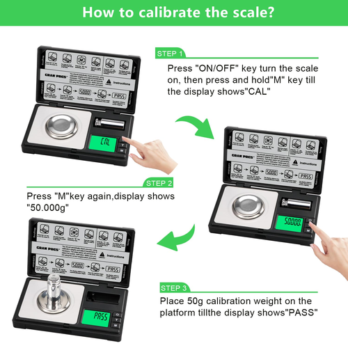 High Precision Milligram Scale,50G/0.001G Digital Mini Pocket Gram Scale,Mg Scal - Picture 4 of 6