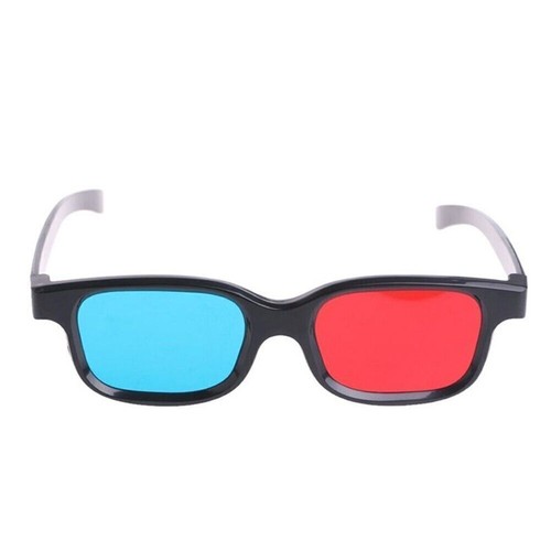 Black Frame Red Blue 3D Glasses For Dimensional Anaglyph Game Movie DVD Z0H6 - Photo 3/11