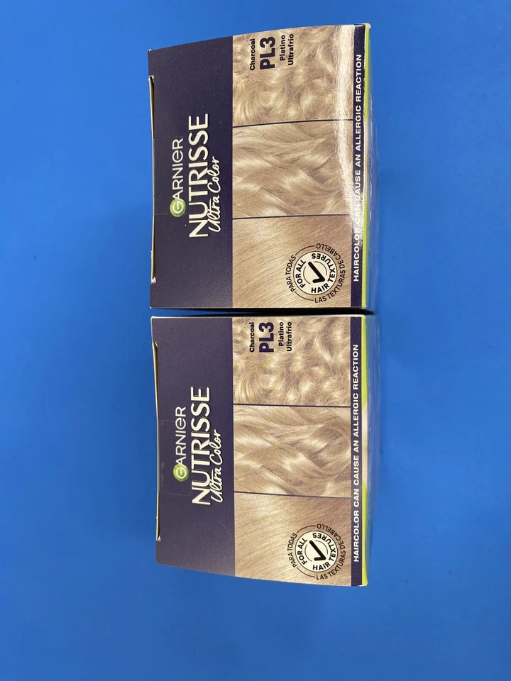 2 Garnier Nutrisse Ultra Color Blanqueador Kit PL3 Carbón Blanqueador Nuevo y Sellado Foto 3 de 3