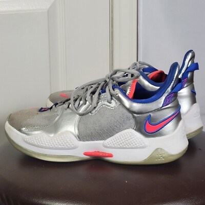 Nike PG 5 Paul George Clippers Metallic Silver CW3143-005 Mens 9