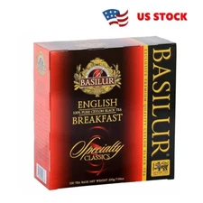 Basilur English Breakfast Ceylon black tea, 100 tea bags (200g)