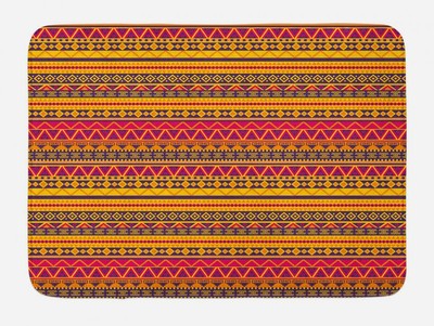 Colorful Drawing Bath Mat Bathroom Decor Plush Non-Slip Mat 29.5'' X 17.5''
