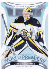 2021/22 UD OVATION..JEREMY SWAYMAN..WORLD PREMIERE..ROOKIE..# WP-26..BRUINS