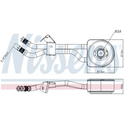 Ölkühler 98 x passend für Peugeot 106 II 1 Citroën Saxo S0 S1