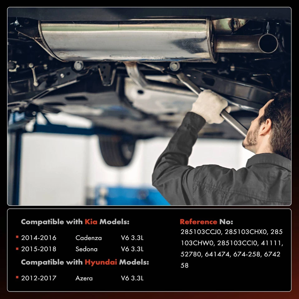 Front Catalytic Converter for Kia Sedona 2015-2018 Cadenza 14-16 Hyundai Azera - Image 2 of 4