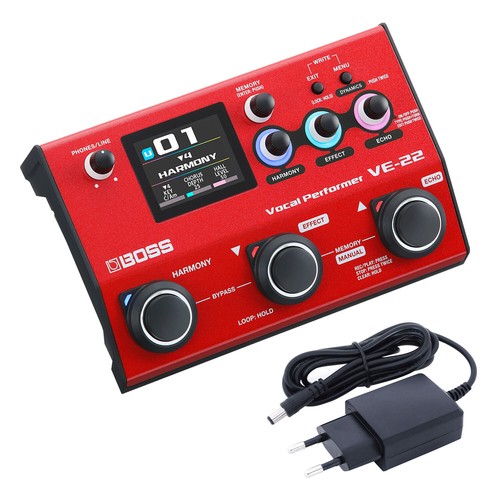 Boss VE-22 Multi-Effektgerät für Gesang Vocal-Performer mit Netzteil - Afbeelding 1 van 12