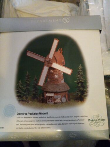 ORIGINAL UNOPENED Dept 56 Crowntree Freckleton Windmill “Limited Edition/Rare” - 第 1/1 張圖片