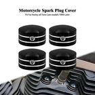 4X Black headbolt Covers Fit For Harley Dyna Touring Softail Sportster XL 99-up