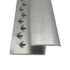 0.9m Silver Luxury Prestige Z Section Carpet to Tile/Wood/Laminate Door Bar
