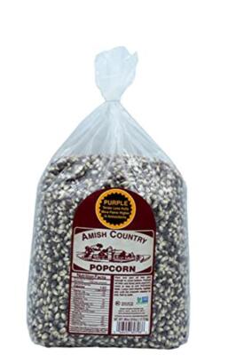 Amish Country Popcorn | 6 lbs Bag | Purple Popcorn Kernels |  Assorted Styles 