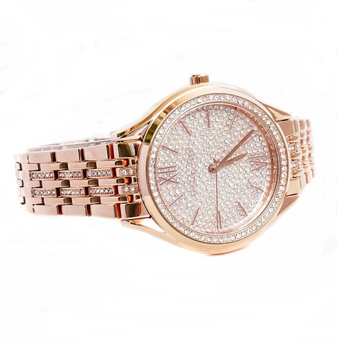 Montre Michael Kors montre pour femme montre-bracelet MK7085 Mindy IP or rose neuve - Photo 8 sur 10