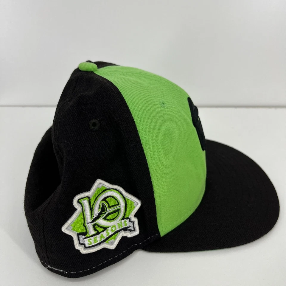 New Era Tampa Bay Rays Fitted Hat Men's Size 7 5/8 Green TB 10th Season Baseball - Image 4 of 4