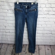 Free People We the Free Jeans Women 27 Low Rise Ankle/Pocket Zip Stretch Denim