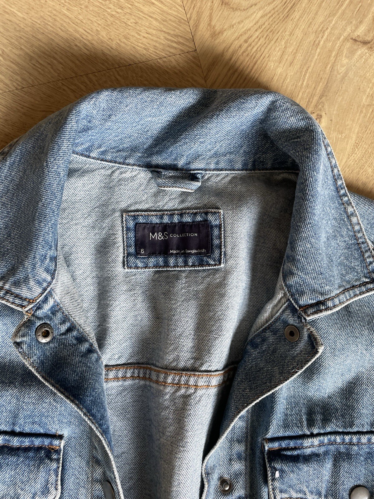 Marks And Spencer Denim Jacket Size 6 eBay