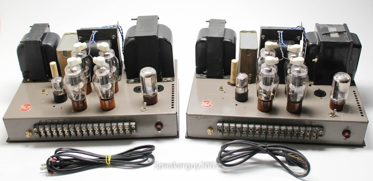 Pair of RCA MI-12188-A Mono Tube Amplifiers / 807 - 6SL7 / KT | eBay