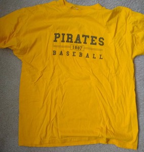 yellow pittsburgh pirates t shirt