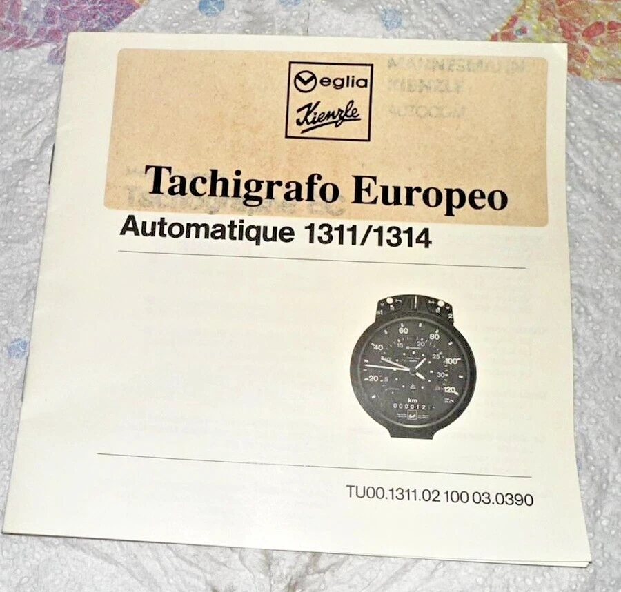 Manuale Tachigrafo Europeo Automatique 1311/1314 Veglia Kienzle in FRANCESE - Immagine 2 di 4