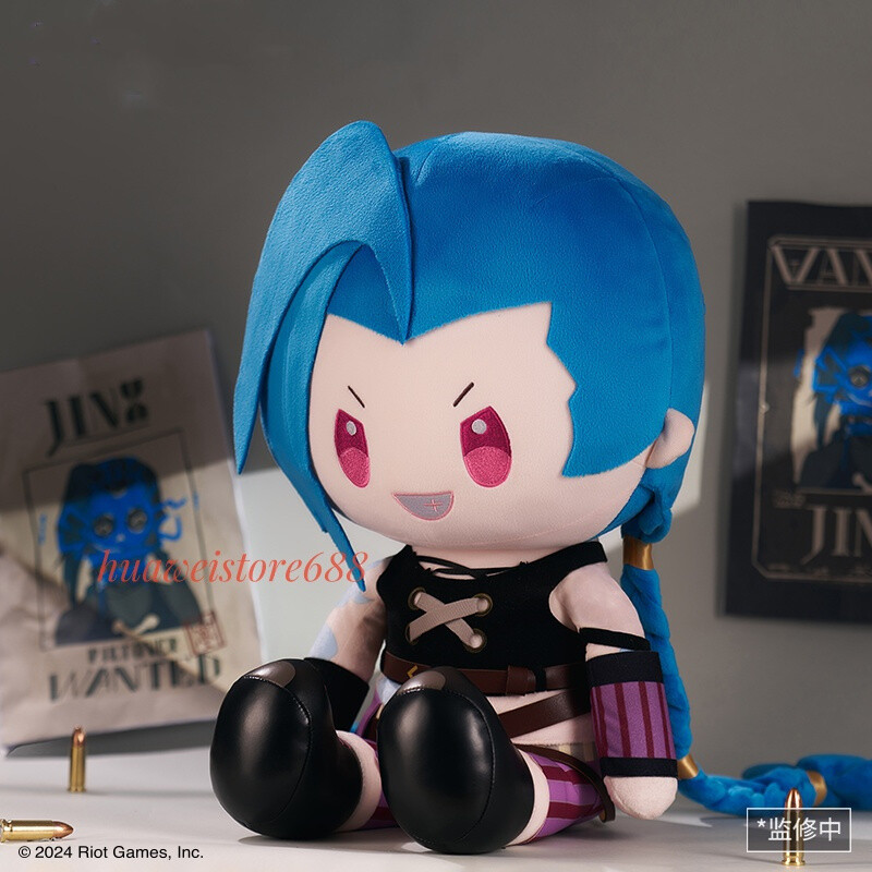Official Arcane Season2 League of Legends Jinx Plush Doll 40cm LOL