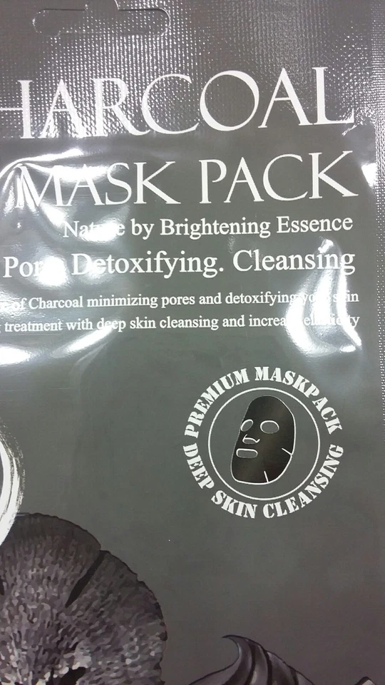 Charcoal mask, pore detoxifying cleansing, deep skin cleanser, Unisex Single use - Image 2 of 4