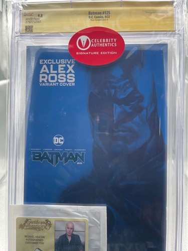 Batman #125; AlexRossArt.com exclusive; signed by ALEX ROSS & MICHAEL KEATON - Picture 5 of 5
