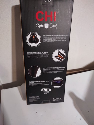 CHI Air Spin N Curl Curling Iron/Wand - Black Bonus: Silk Infusion - Picture 4 of 6