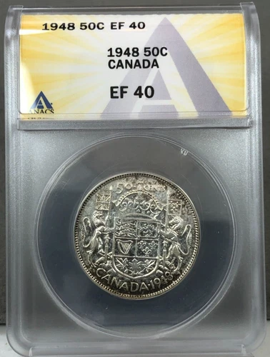 1948 Canada 50c Half Dollar ANACS EF40