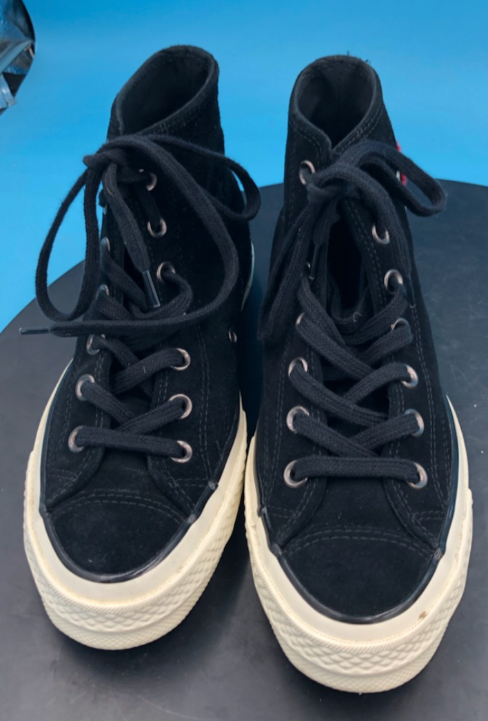 Converse Chuck 70 Hi Top I Love NY Embroidered Suede 161185C Black
