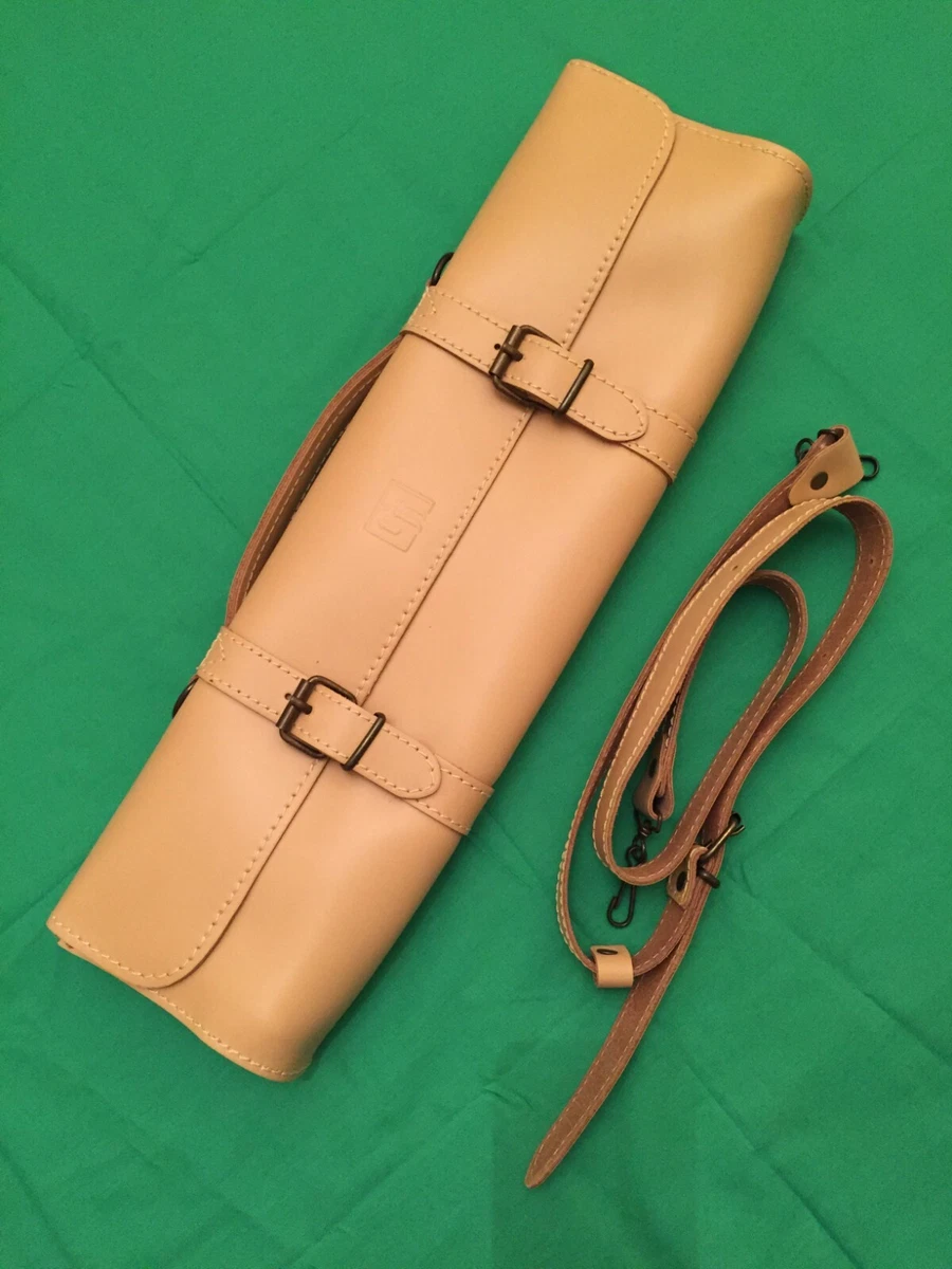 B Foot French Flute Case Cover Gig Bag Beige Pleather w Handle and Strap Classy