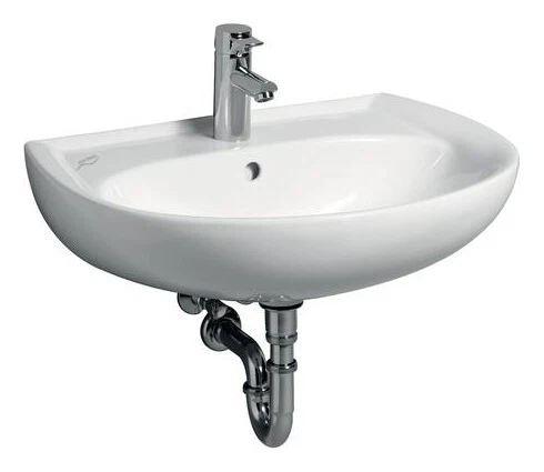 Geberit Renova Waschtisch 650 mm x 510 mm mit Hahnloch mit Überlauf -... - Bild 3 von 4